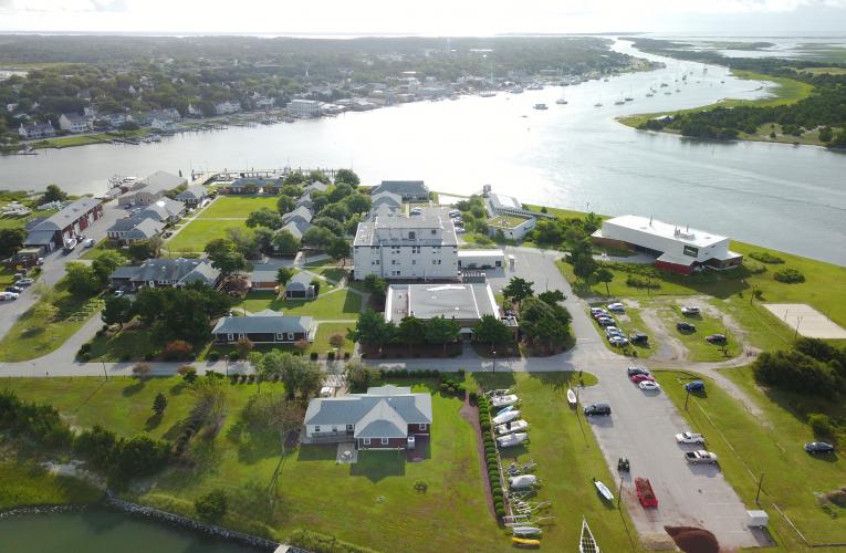 Marine Lab campus aerial shot
